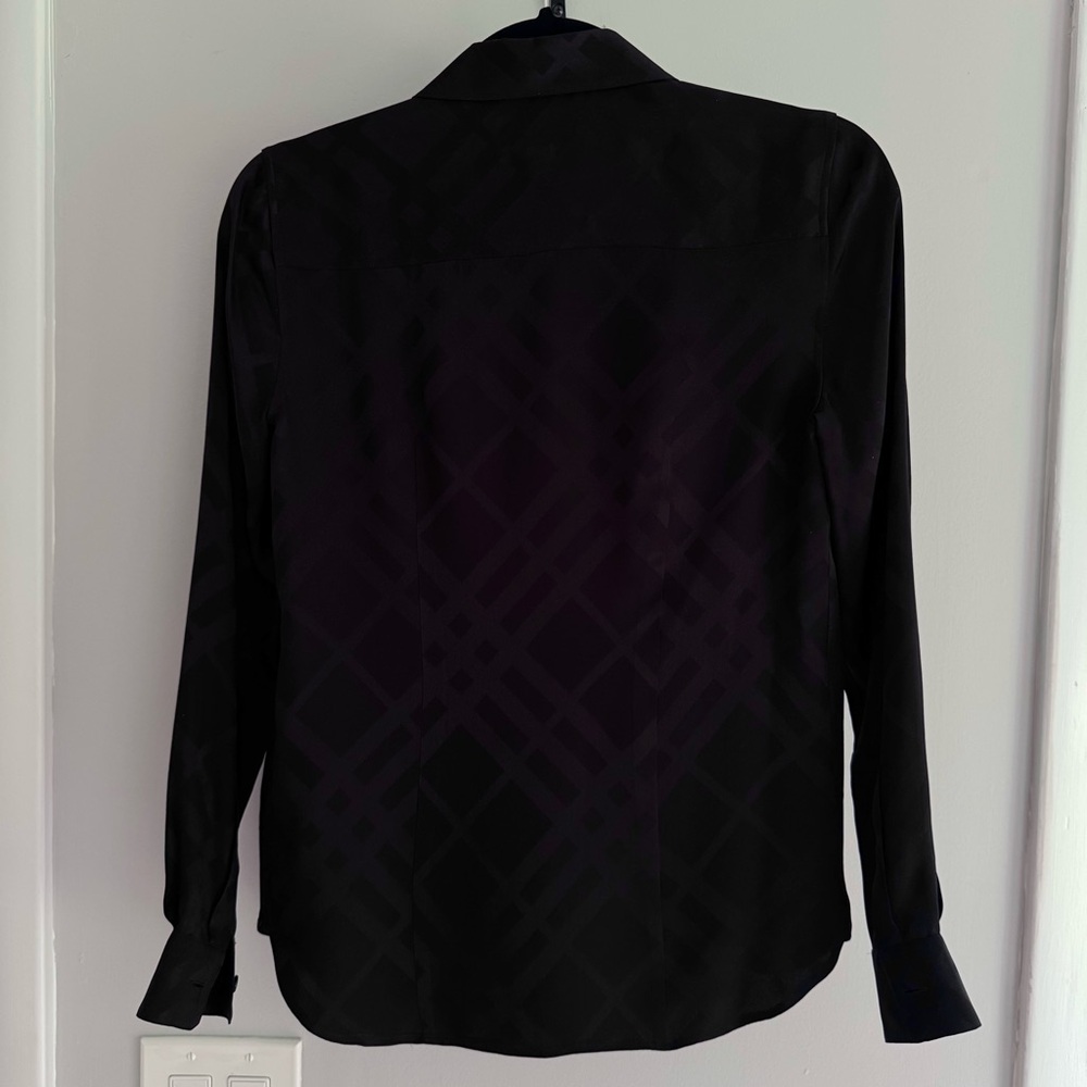 *FAIR CONDITION* Burberry Check Silk Shirt - Picture 2 of 4